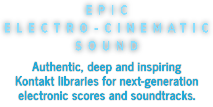 Kontakt library for electronic cinematic sounds